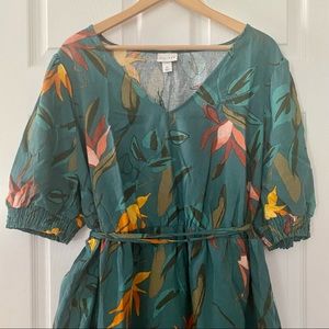 AVA AND VIV Tropical Print Dress NWOT